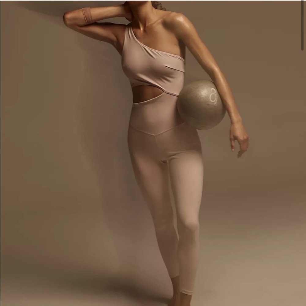 Free People Movement-Transcend Limits Onesie-Color: Pink Salt - Picture 2 of 9
